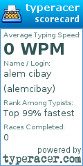 Scorecard for user alemcibay