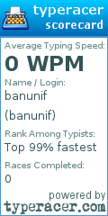 Scorecard for user banunif