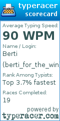 Scorecard for user berti_for_the_win