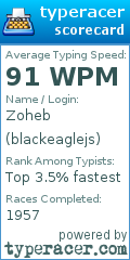 Scorecard for user blackeaglejs