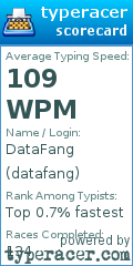 Scorecard for user datafang