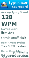 Scorecard for user envisionofficial