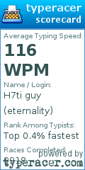 Scorecard for user eternality