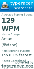 Scorecard for user fifafanz