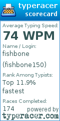 Scorecard for user fishbone150