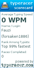 Scorecard for user forsaken1886