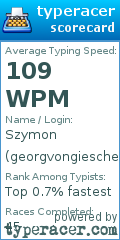 Scorecard for user georgvongiesche