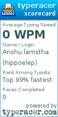 Scorecard for user hippoelep