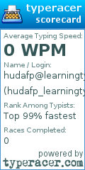 Scorecard for user hudafp_learningtyping