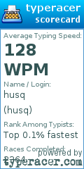 Scorecard for user husq