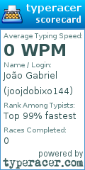 Scorecard for user joojdobixo144