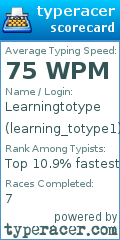 Scorecard for user learning_totype1