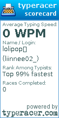 Scorecard for user liinnee02_