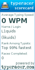 Scorecard for user likuids