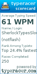 Scorecard for user notflash