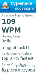 Scorecard for user nuggetsack1