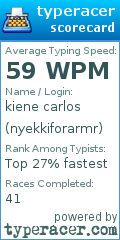 Scorecard for user nyekkiforarmr