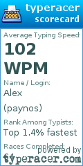 Scorecard for user paynos