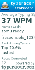 Scorecard for user responsible_123
