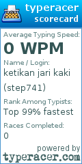 Scorecard for user step741
