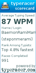 Scorecard for user steponmerami
