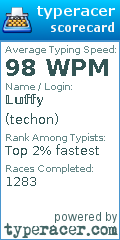 Scorecard for user techon