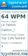 Scorecard for user tekton_