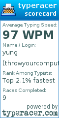 Scorecard for user throwyourcomputeraway