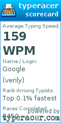 Scorecard for user verily