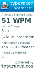Scorecard for user wild_in_programming