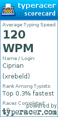 Scorecard for user xrebeld