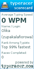 Scorecard for user zupakalafiorowa